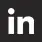 A black and white image of the linkedin logo.